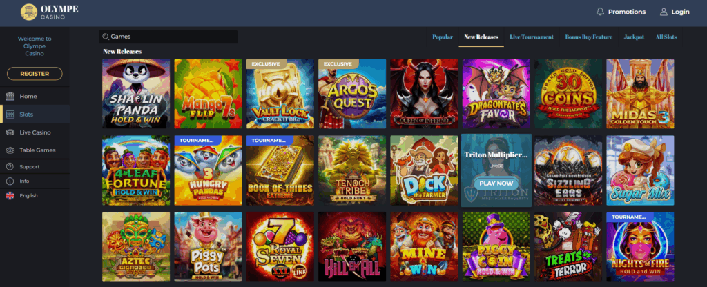 Olympe Casino Review