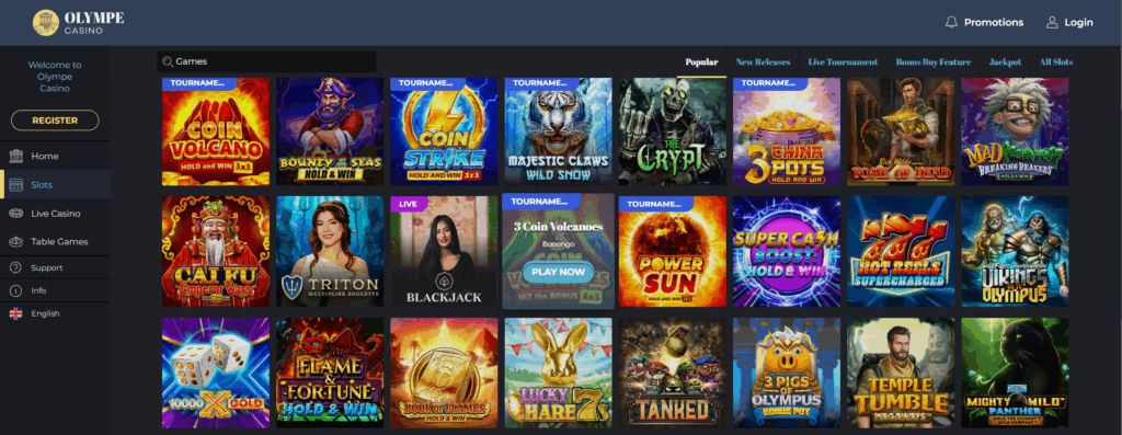 Olympe Casino app